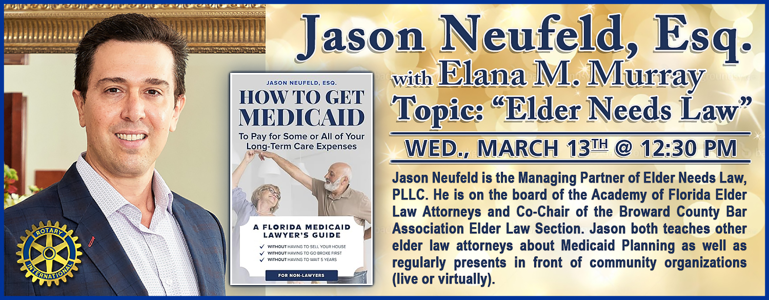 Speakers: Jason Neufeld & Elana M. Murray Speakers: Jason Neufeld & Elana M. Murray